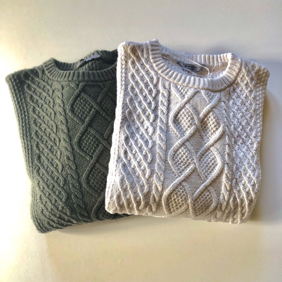 Windriver Sweaters - Wind river cable knit sweaters X2